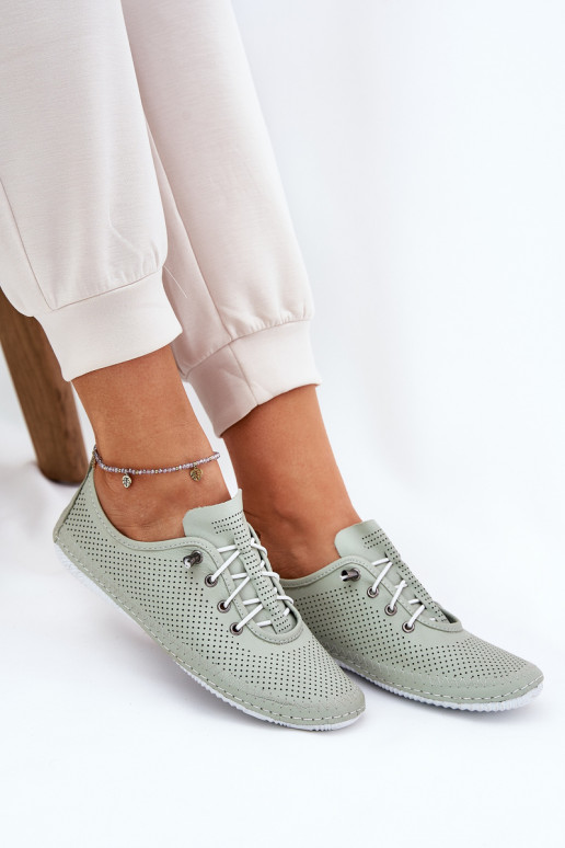 apavi  no dabīgas ādas Artiker 54C0833 zaļas krāsas