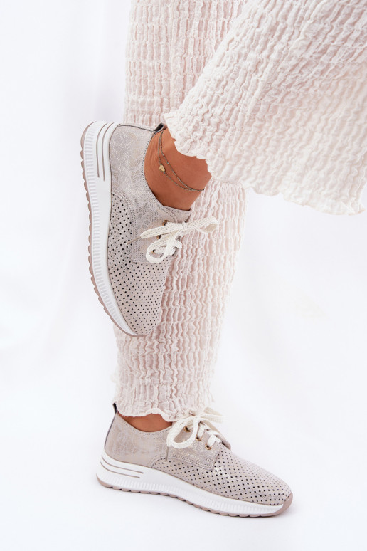    apavi  ar platformu Artiker 56C2113 smilšu krāsas-Zelta krāsas