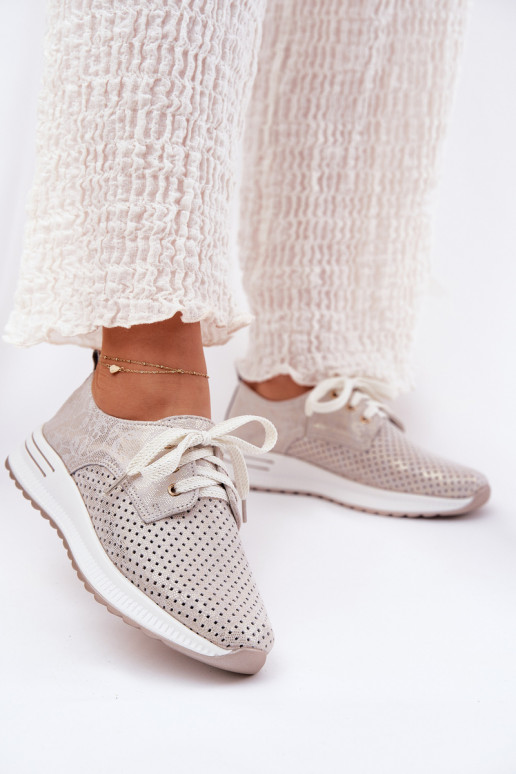    apavi  ar platformu Artiker 56C2113 smilšu krāsas-Zelta krāsas