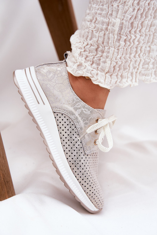    apavi  ar platformu Artiker 56C2113 smilšu krāsas-Zelta krāsas