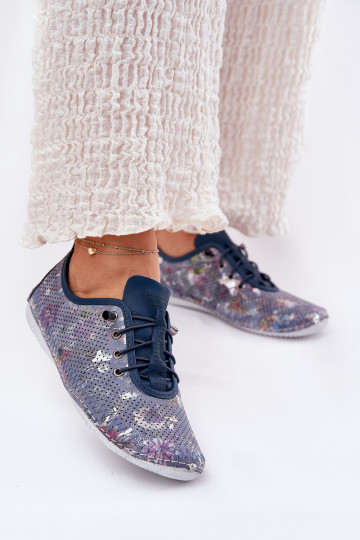 apavi  no dabīgas ādas  Artiker 56C2691 Zilas krāsas