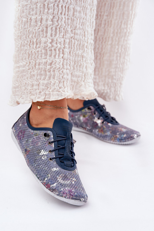 apavi  no dabīgas ādas  Artiker 56C2691 Zilas krāsas