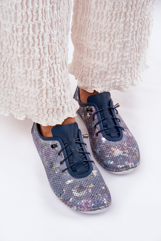 apavi  no dabīgas ādas  Artiker 56C2691 Zilas krāsas