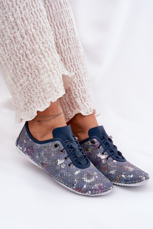 apavi  no dabīgas ādas  Artiker 56C2691 Zilas krāsas