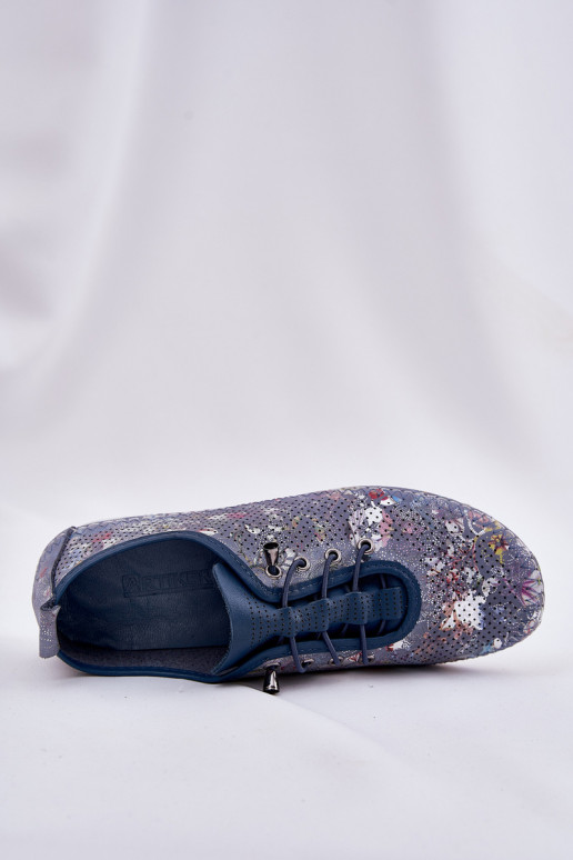 apavi  no dabīgas ādas  Artiker 56C2691 Zilas krāsas