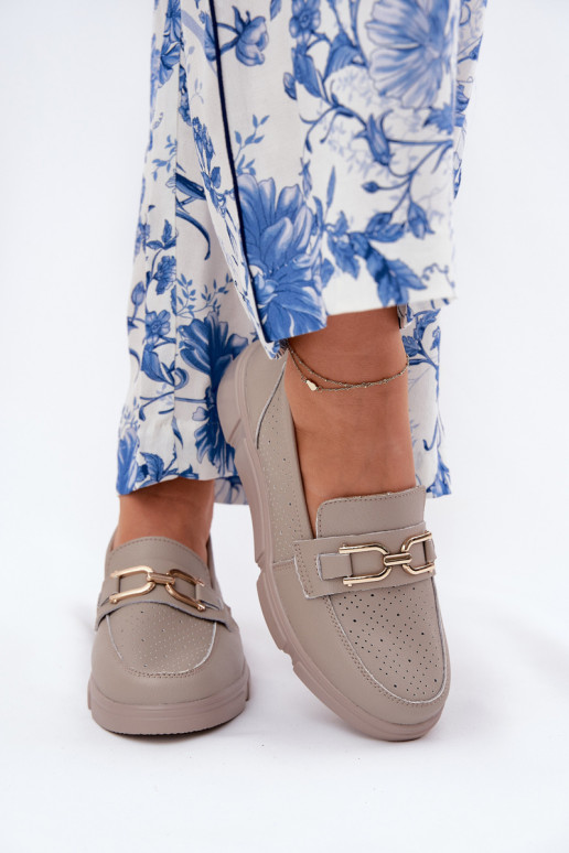 sieviešu mokasīni   Ze Zelta krāsasm Detalem Vinceza 88007 smilšu krāsas