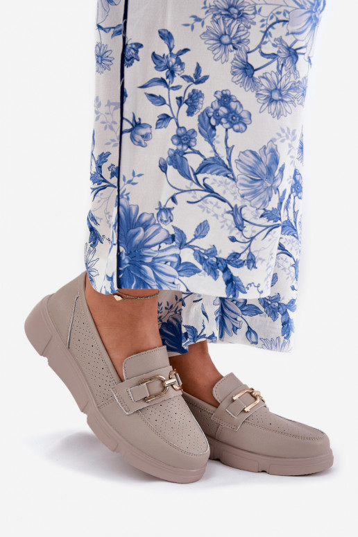 sieviešu mokasīni   Ze Zelta krāsasm Detalem Vinceza 88007 smilšu krāsas