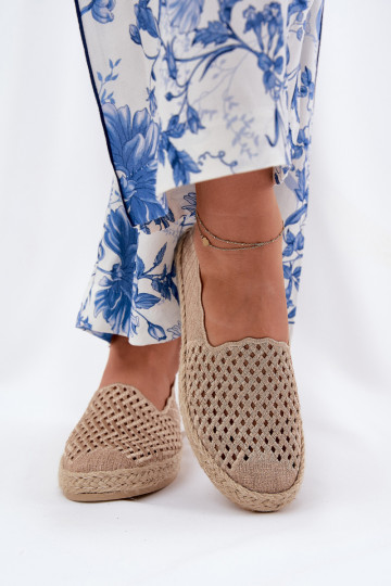 Espadrilless  Vinceza 13625 smilšu krāsas