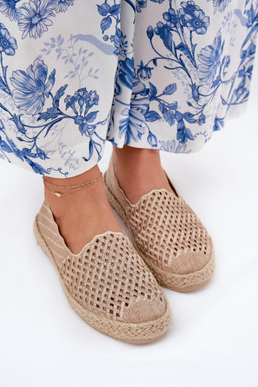 Espadrilless  Vinceza 13625 smilšu krāsas