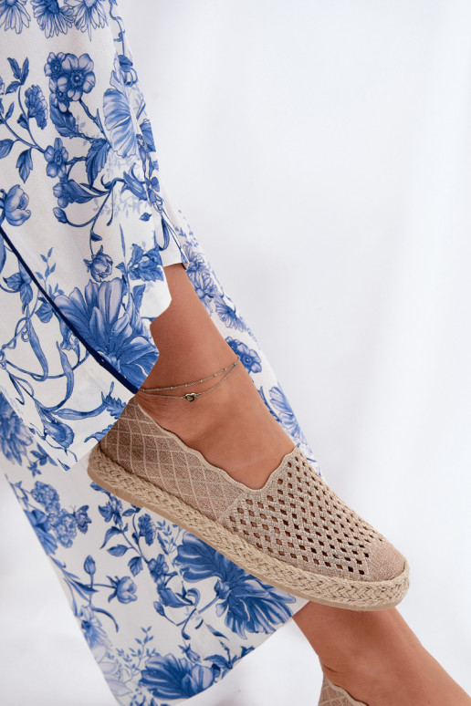 Espadrilless  Vinceza 13625 smilšu krāsas