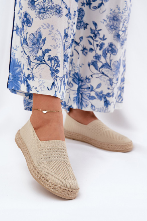  espadrilles  Vinceza 13624 smilšu krāsas