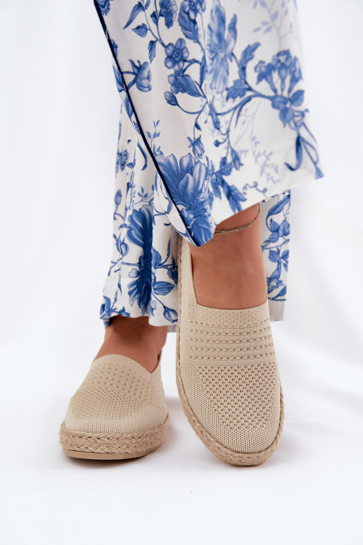  espadrilles  Vinceza 13624 smilšu krāsas