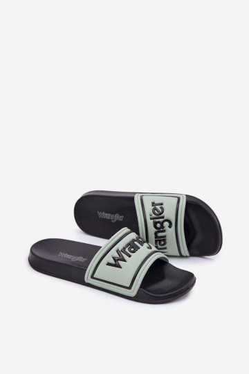 Čības  WRANGLER AVERELL SLIDER MEN LOW 20251042.52D zaļas krāsas