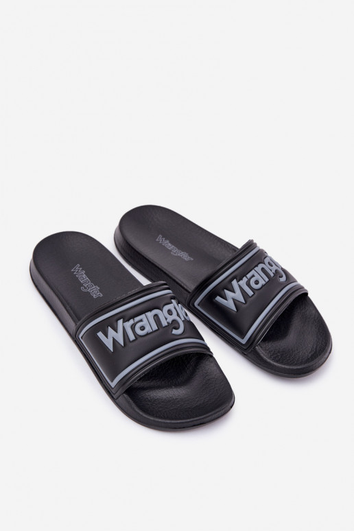 Čības  WRANGLER AVERELL SLIDER MEN LOW 20251042.25Y Melns Čības  WRANGLER AVERELL SLIDER MEN LOW 20251042.25Y Melns