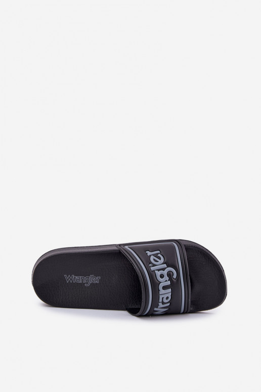 Čības  WRANGLER AVERELL SLIDER MEN LOW 20251042.25Y Melns Čības  WRANGLER AVERELL SLIDER MEN LOW 20251042.25Y Melns