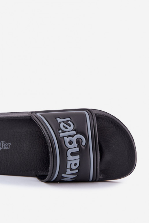 Čības  WRANGLER AVERELL SLIDER MEN LOW 20251042.25Y Melns Čības  WRANGLER AVERELL SLIDER MEN LOW 20251042.25Y Melns