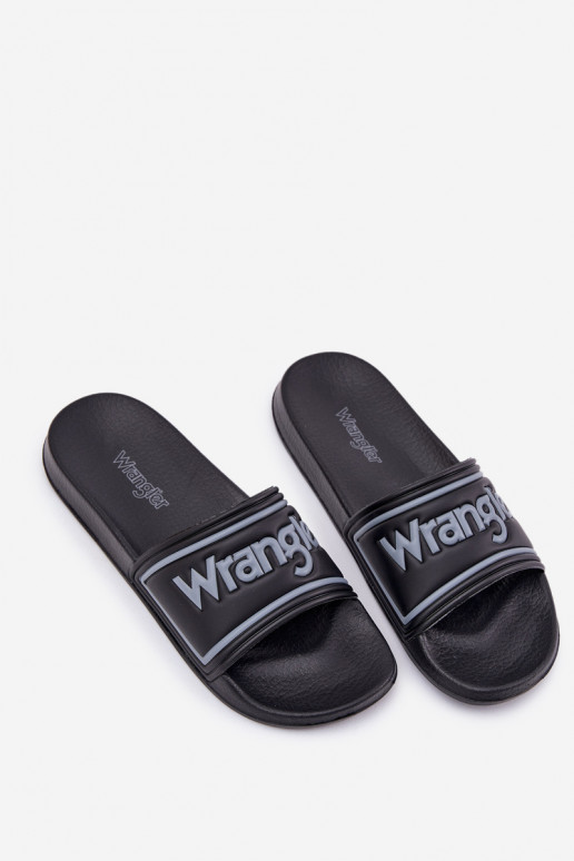 Čības  WRANGLER AVERELL SLIDER MEN LOW 20251042.25Y Melns Čības  WRANGLER AVERELL SLIDER MEN LOW 20251042.25Y Melns