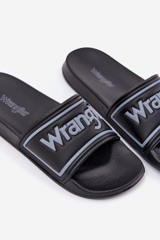 Čības  WRANGLER AVERELL SLIDER MEN LOW 20251042.25Y Melns Čības  WRANGLER AVERELL SLIDER MEN LOW 20251042.25Y Melns
