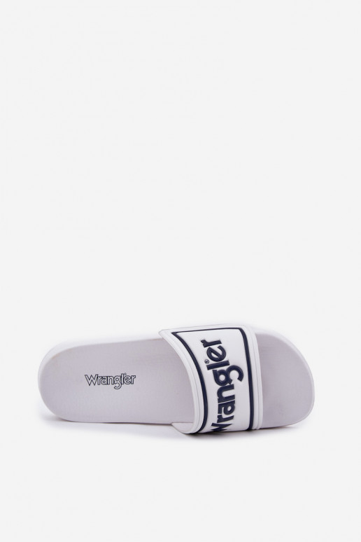 Čības  WRANGLER AVERELL SLIDER MEN LOW 20251042.1FG baltas krāsas Čības  WRANGLER AVERELL SLIDER MEN LOW 20251042.1FG baltas krāsas