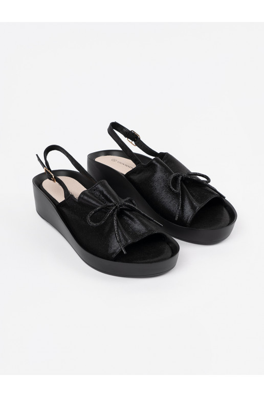 Melns kurpes  ze skórzaną wkładką