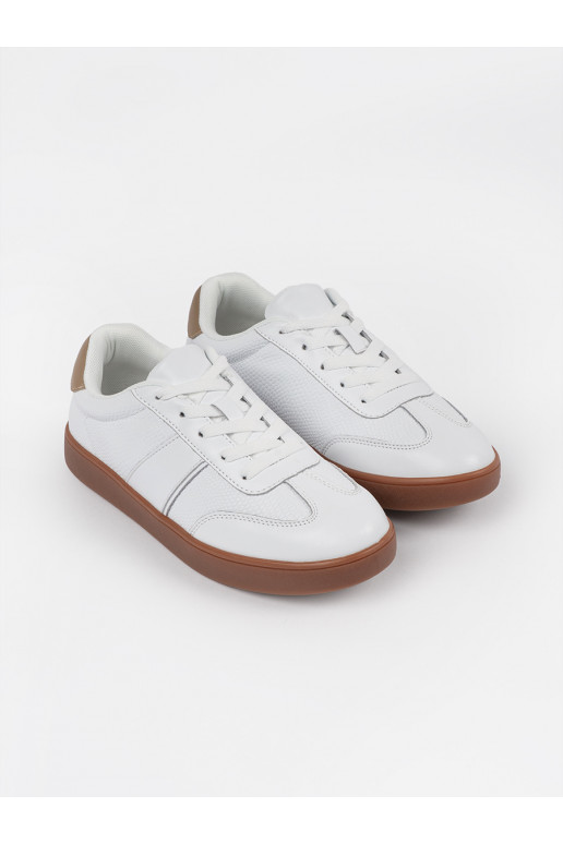 zamšādas balta krāsa Sporta apavi Sergio Leone