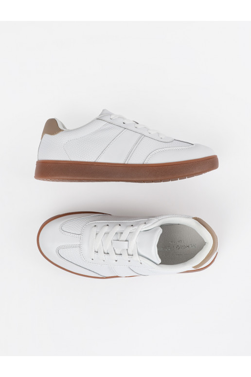 zamšādas balta krāsa Sporta apavi Sergio Leone