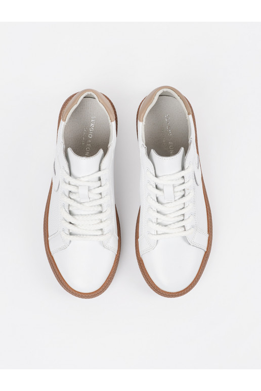 baltas krāsas Apavi kedu modelī   Sergio Leone