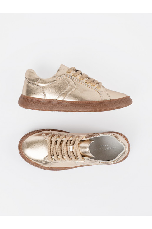 Zelta krāsas Apavi kedu modelī   Sergio Leone