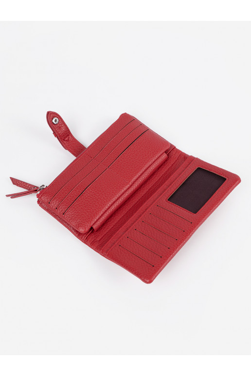 sarkanas krāsas Sieviešu maks z przegródkami