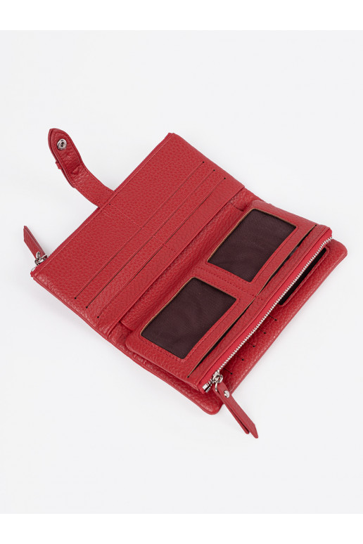 sarkanas krāsas Sieviešu maks z przegródkami