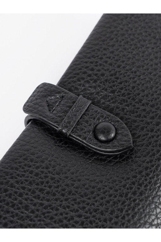 melnas krāsas Sieviešu maks z przegródkami