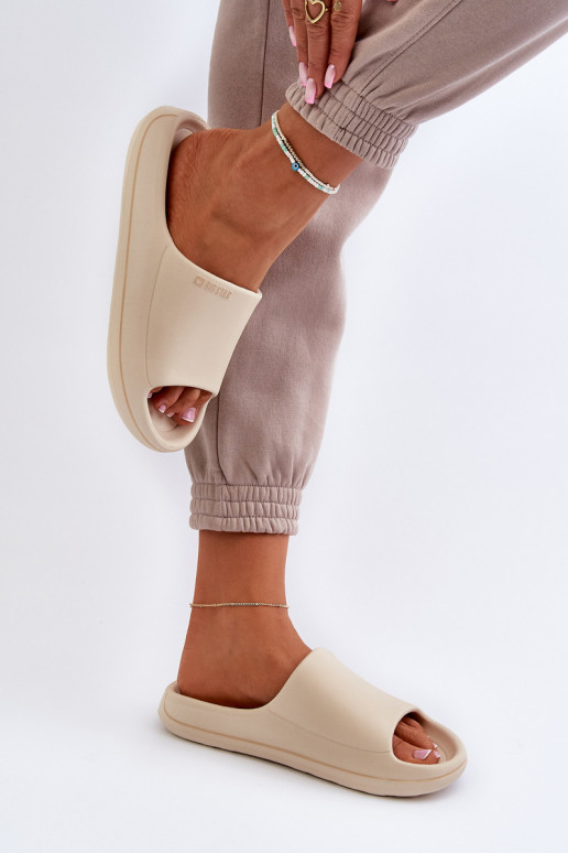 Smilšu krāsas sieviešu čības Big Star Smilšu krāsas sieviešu čības Big Star