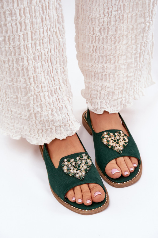 Sieviešu basenes  Heartsm S.Barski KV27-018 Zaļas krāsas Sieviešu basenes  Heartsm S.Barski KV27-018 Zaļas krāsas