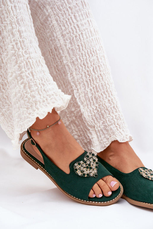 Sieviešu basenes  Heartsm S.Barski KV27-018 Zaļas krāsas Sieviešu basenes  Heartsm S.Barski KV27-018 Zaļas krāsas