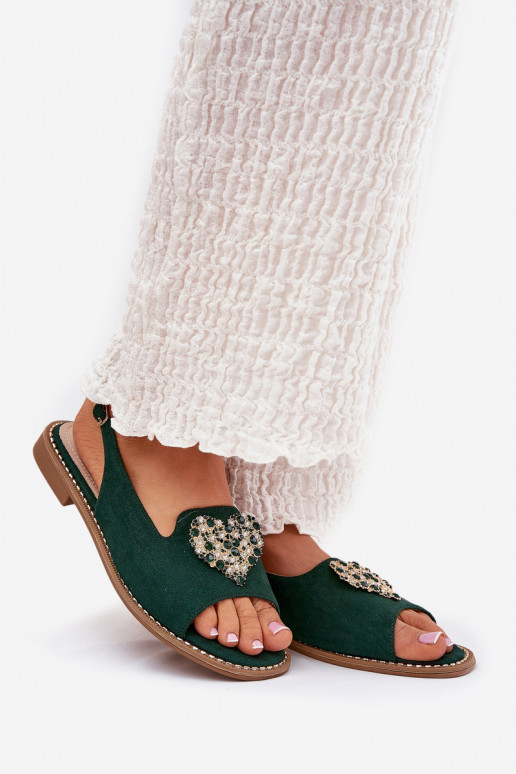 Sieviešu basenes  Heartsm S.Barski KV27-018 Zaļas krāsas Sieviešu basenes  Heartsm S.Barski KV27-018 Zaļas krāsas