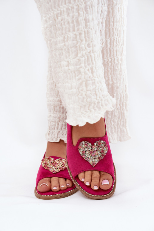 Sieviešu basenes  Heartsm S.Barski KV27-018 rozā krāsas Sieviešu basenes  Heartsm S.Barski KV27-018 rozā krāsas