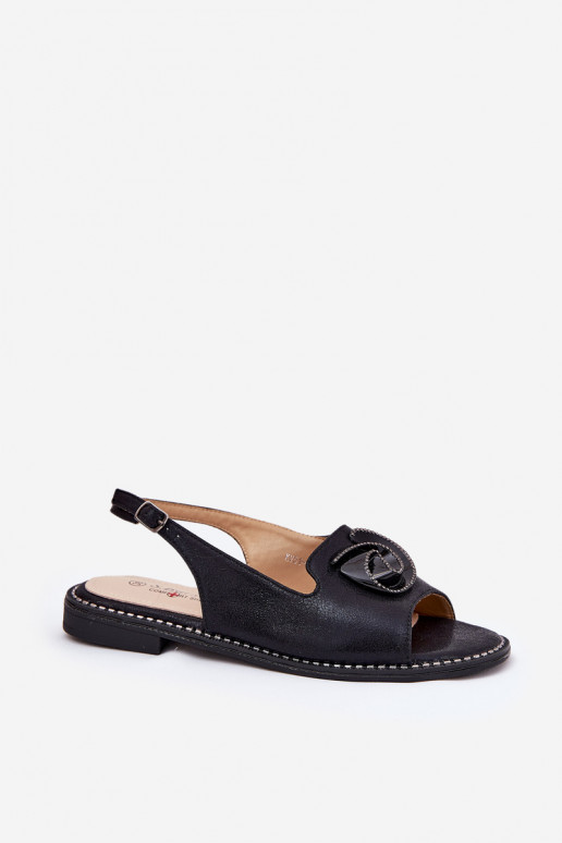 Spīdīgi Sieviešu basenes ar ornamentiem S.Barski KV51-006 Melns Spīdīgi Sieviešu basenes ar ornamentiem S.Barski KV51-006 Melns