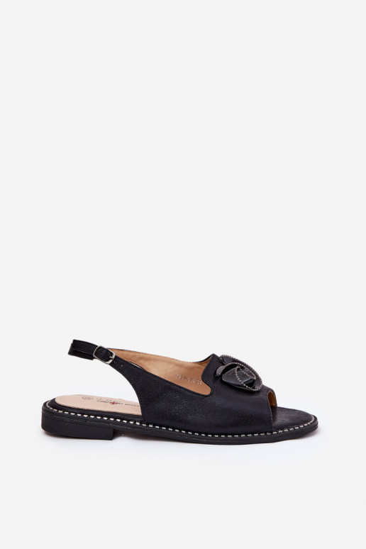 Spīdīgi Sieviešu basenes ar ornamentiem S.Barski KV51-006 Melns Spīdīgi Sieviešu basenes ar ornamentiem S.Barski KV51-006 Melns