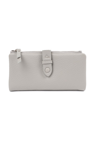 pelēkas krāsas Sieviešu maks z przegródkami