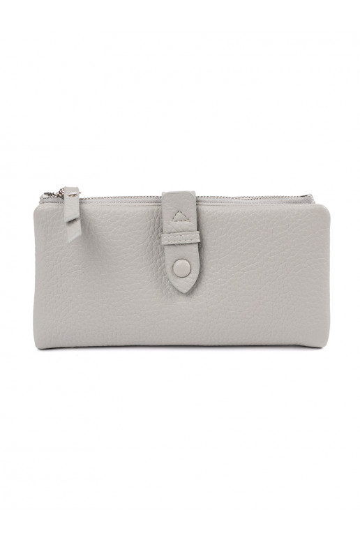 pelēkas krāsas Sieviešu maks z przegródkami