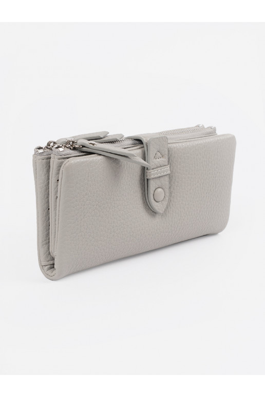 pelēkas krāsas Sieviešu maks z przegródkami