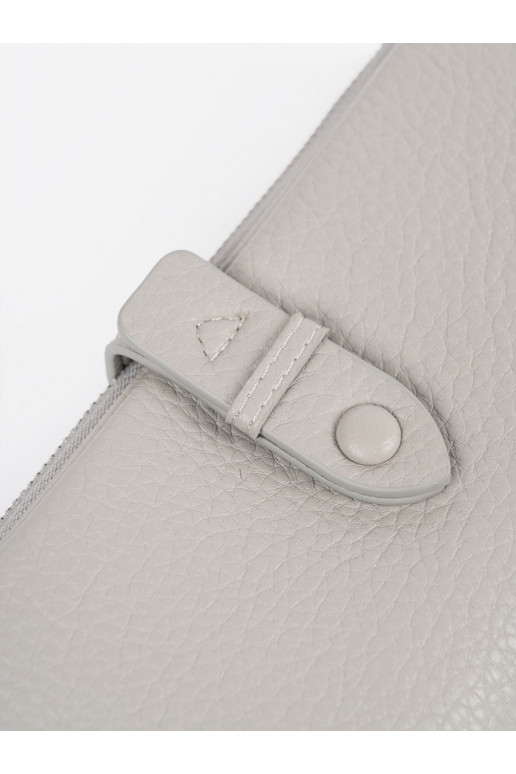 pelēkas krāsas Sieviešu maks z przegródkami