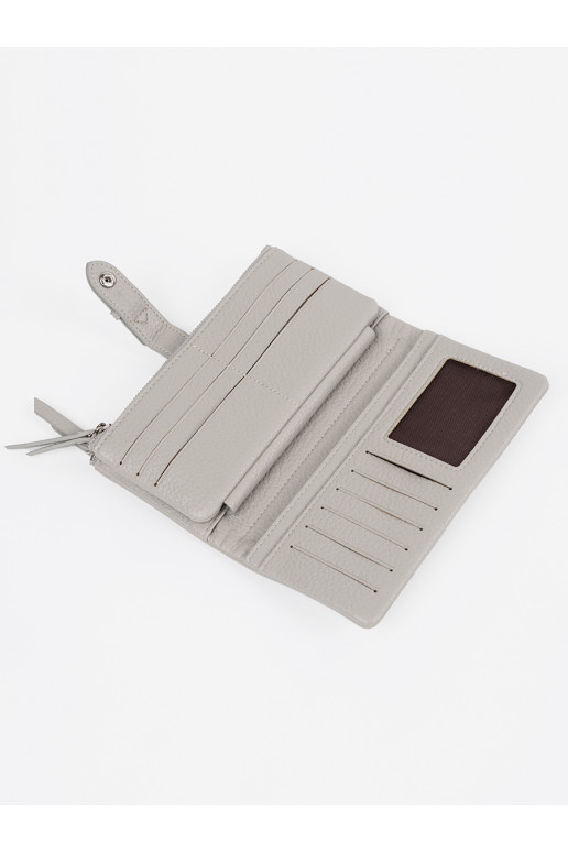 pelēkas krāsas Sieviešu maks z przegródkami