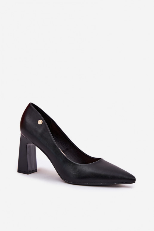 Eleganta stila Kurpes Na Słupkowym Obcasie Vinceza 62221 Melns Eleganta stila Kurpes Na Słupkowym Obcasie Vinceza 62221 Melns