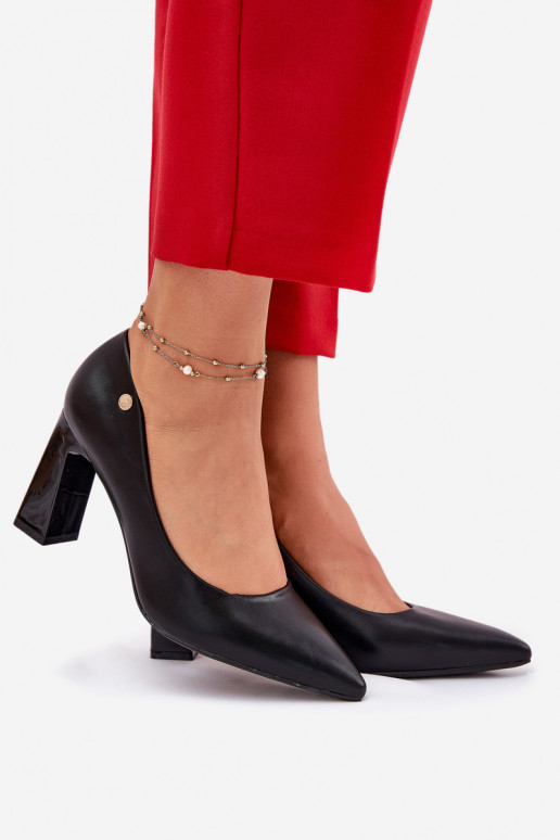 Eleganta stila Kurpes Na Słupkowym Obcasie Vinceza 62221 Melns Eleganta stila Kurpes Na Słupkowym Obcasie Vinceza 62221 Melns