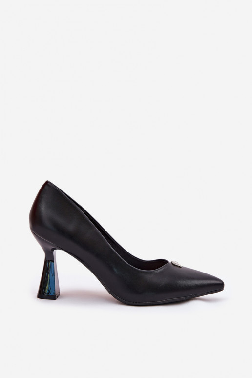Eleganta stila Kurpes Na Rozszerzanej Szpilce Vinceza 62222 Melns Eleganta stila Kurpes Na Rozszerzanej Szpilce Vinceza 62222 Melns