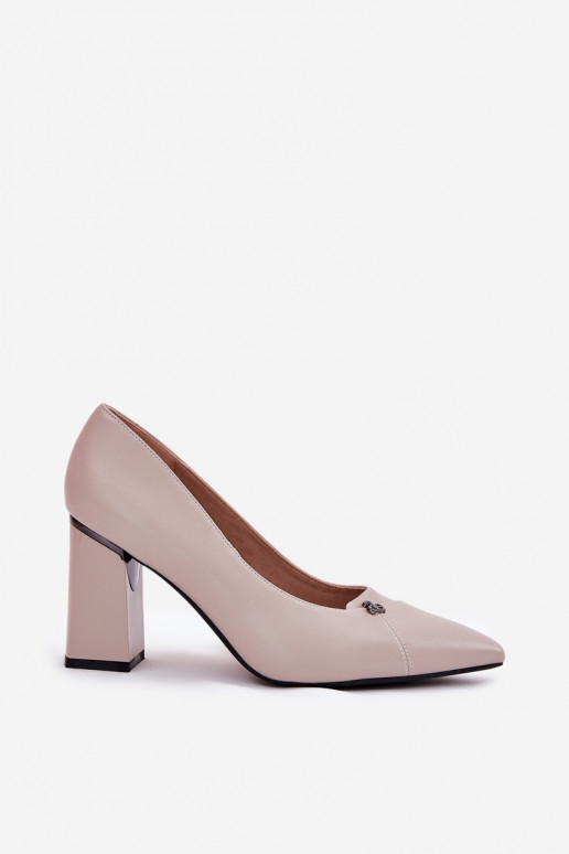 Kurpes ar papēdi Eleganta stila Vinceza 62224 Pelēkas krāsas Kurpes ar papēdi Eleganta stila Vinceza 62224 Pelēkas krāsas