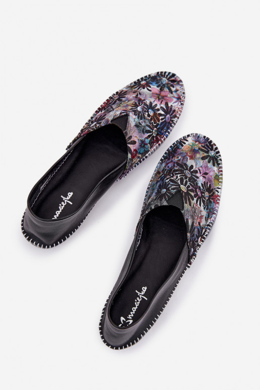 Balerīnas  ar rakstiem  T1930-39 Melns Balerīnas  ar rakstiem  T1930-39 Melns