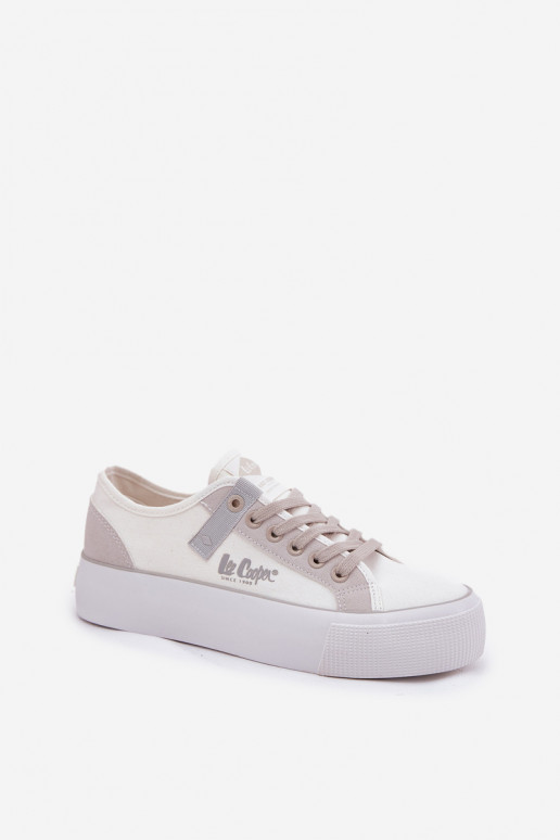 sieviešu puszābaki ar platformu Lee Cooper LCW-25-31-3479L Baltas-Pelēkas krāsas sieviešu puszābaki ar platformu Lee Cooper LCW-25-31-3479L Baltas-Pelēkas krāsas