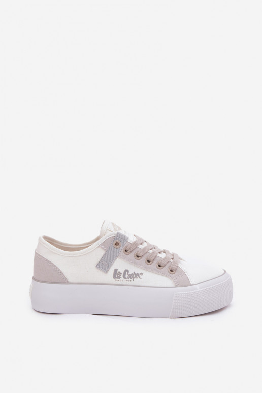 sieviešu puszābaki ar platformu Lee Cooper LCW-25-31-3479L Baltas-Pelēkas krāsas sieviešu puszābaki ar platformu Lee Cooper LCW-25-31-3479L Baltas-Pelēkas krāsas